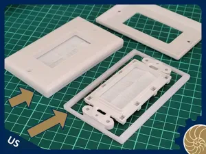 Cable passthrough wall plate riser