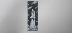 Steampunk Cosmic Explorer Spaceship Bookmark
