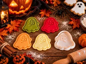 Cute Ghost Cookie Cutter & Embosser