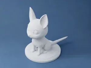 Charming Feline Familiar Figurine | Stylized Art