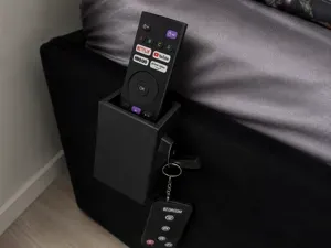 Bedside Remote Holder with Key Hook