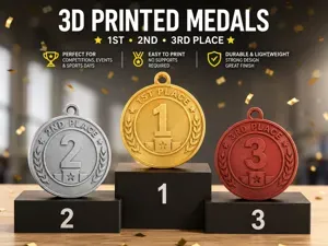 1st 2nd 3rd Place Medals – Competition Awards