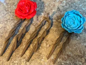 Modular Flower Hairpins- Interchangeable system
