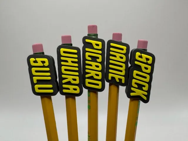 Star Trek Font Custom Pencil Topper Maker — Фото 3 из 10