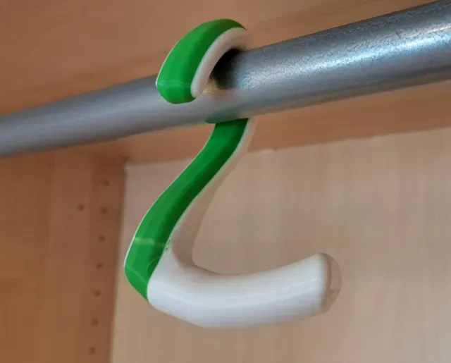 Bag Coat Hanger V4 (Bambu Logo) — Image 4 of 8