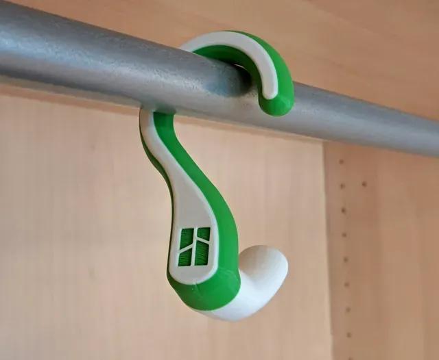 Bag Coat Hanger V4 (Bambu Logo) — Image 3 of 8