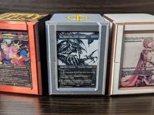 EDH Deck Box – Magnetic Snap & Top Loader Window