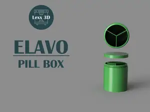 Elavo – Pill Box with Threaded Lid