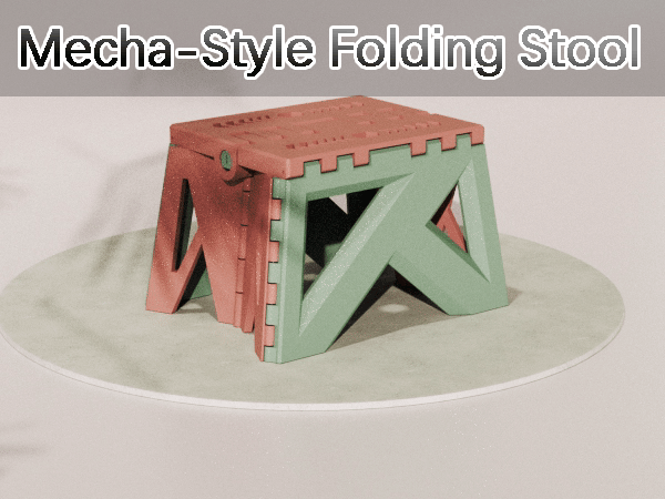 Mecha-Style Folding Stool