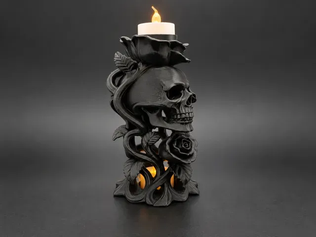 Thorns of the Dead – Skull and Rose Tea Light — Фото 4 из 13