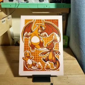 Charmander Evolution Portrait (HueForge)