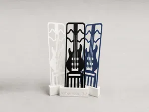 Bass Guitar Bookmark | Music Lover Print