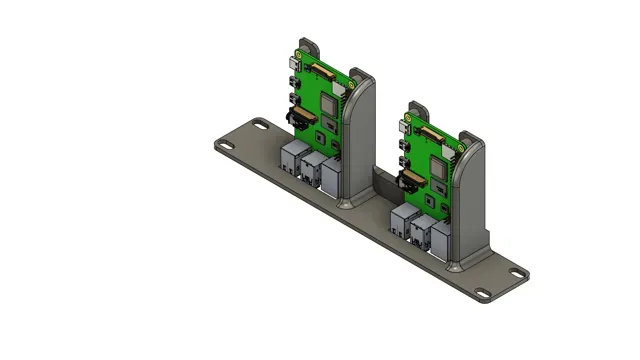 Raspberry Pi 2B/3B/4B/5B 10-inch Rack Mount — Image 5 of 5
