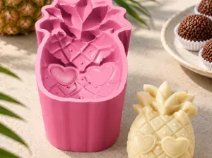 Ejetor de Brigadeiro Abacaxi com Óculos de Coração