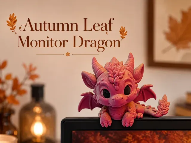Autumn Leaf Monitor Dragon (Desk Buddy)