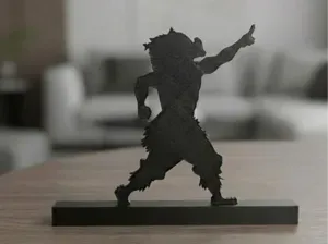 Inosuke Hashibira 3D print Silhouette 87