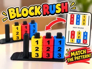 Block Rush – 1-2 Player Pattern Puzzle Game