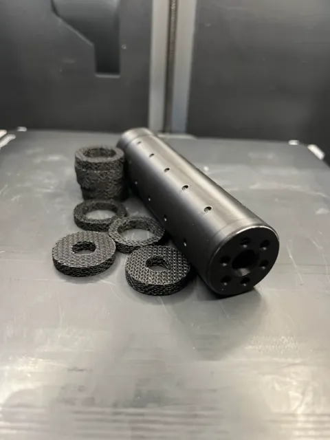 Airsoft suppressor/silencer 31.7x120mm — Image 2 of 3