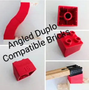 Duplo Compatible Angled Brick