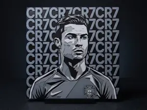 CR7 Ronaldo Portrait - Hueforge