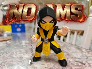 Q版真人快打 蝎子 天蝎 Scorpion 分件打印(无需AMS)