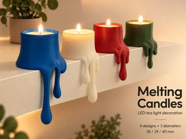 Melting Candles – LED Tealight Edge Holders