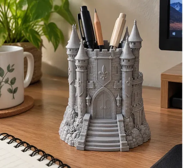 Stone Castle Pen Holder Medieval Castle — Фото 3 из 8