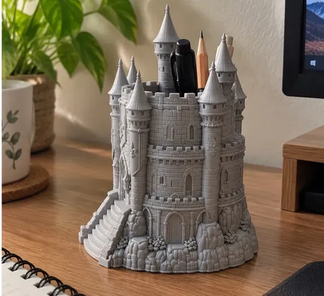 Stone Castle Pen Holder Medieval Castle — Фото 2 из 8