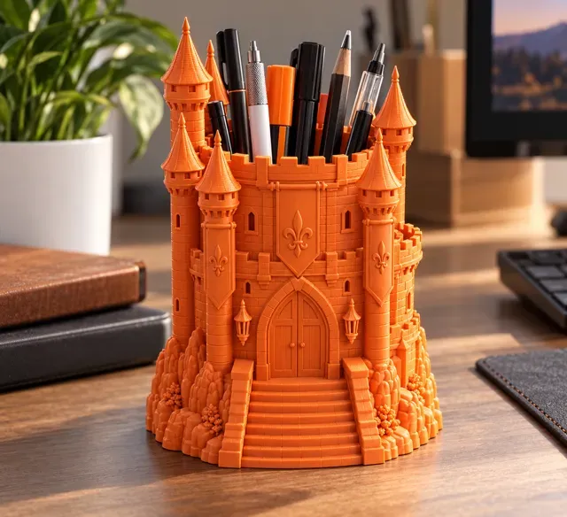 Stone Castle Pen Holder Medieval Castle — Фото 5 из 8