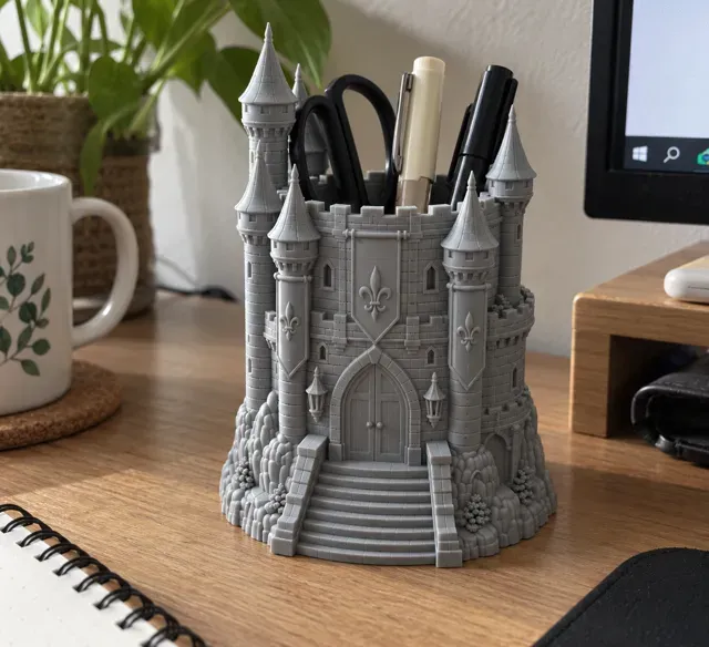 Stone Castle Pen Holder Medieval Castle — Фото 4 из 8