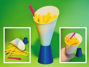 a BAG of FRENCH FRIES - Pommestüte
