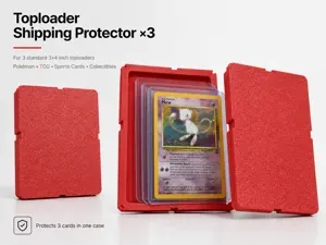 Toploader x 3 Card Shipping Protector –Slab Case
