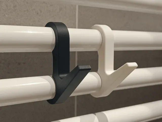 Bathroom radiator hook - Heavy Duty - Customizable