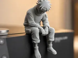 Sad Naruto Uzumaki Sitting on a ledge figurine!