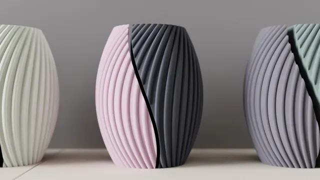 Modern Vase. Two Part Aesthetic Vase. Easy print — Image 3 of 9