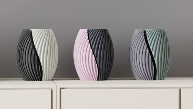 Modern Vase. Two Part Aesthetic Vase. Easy print — Image 8 of 9