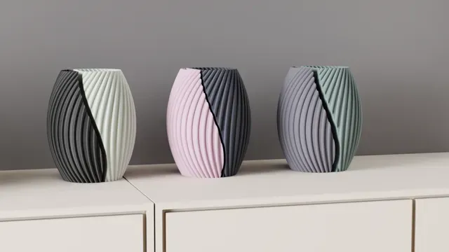 Modern Vase. Two Part Aesthetic Vase. Easy print — Image 6 of 9