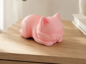 Sleeping Yoga Kitten – Cute Cat Figurine