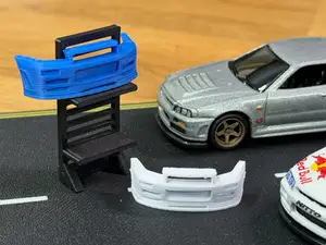 (0.2MM) 1:64 R34 Skyline bumper display