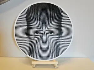David Bowie Halftone Wall Art by Ikonic3D