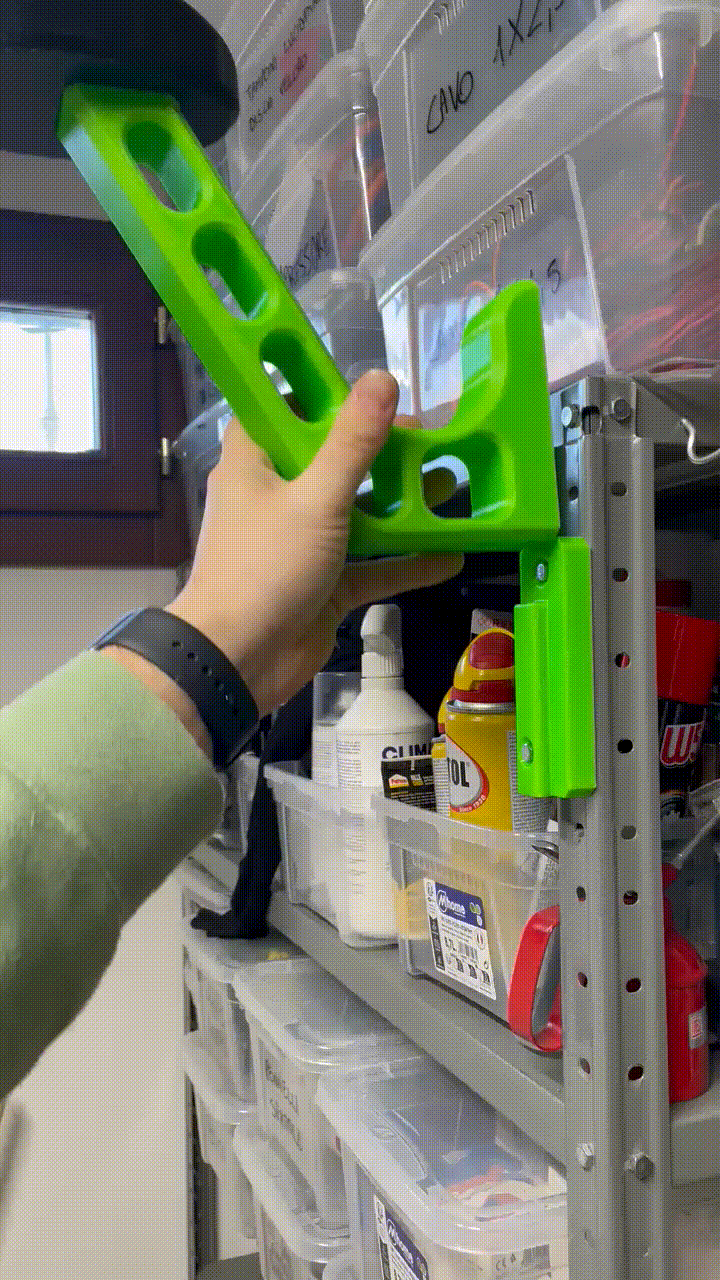 helmet holder with hidden screws