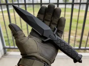 Barbarian Bone Honeycomb-Grip Tactical Dagger