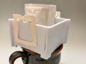 Print-in-Place Foldable Coffee Dripper Stand