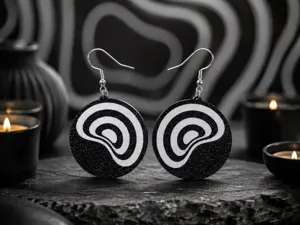 Inside of the ball earrings