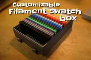 Customizable Filament Swatch box