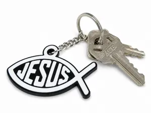 Jesus Fish Keychain - Ichthys Faith Keychain