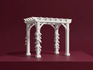 Garden Pergola 3D Model