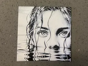 woman's face art