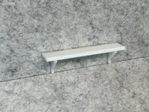 Dollhouse wall shelf miniature house