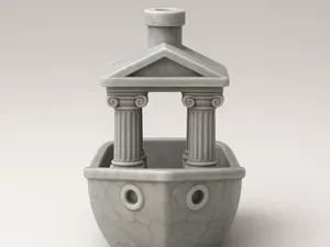 Greek Temple Benchy